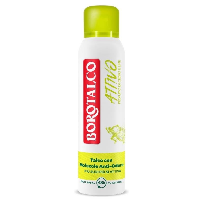 Borotalco Active purškiamas dezodorantas Cedar & Lime, 150 ml