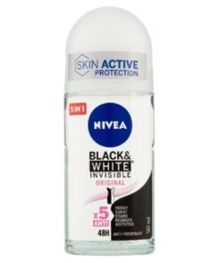 Nivea Black & White Invisible Original rutulinis antiperspirantas, 50 ml