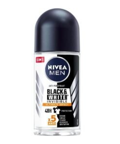 Nivea Men Black & White Invisible Ultimate Impact rutulinis antiperspirantas, 50 ml