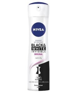 Nivea Black & White Invisible Original purškiamas antiperspirantas, 150 ml