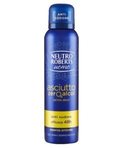 Neutro Roberts Uomo Asciutto Zero Alcohol purškiamas dezodorantas, 150 ml