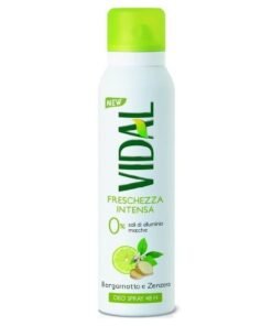 Vidal Bergamot & Ginger purškiamas dezodorantas, 150 ml