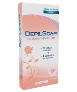 DepilSoap depiliacinės vaško juostelės kūnui jautriai odai, 20 vnt.