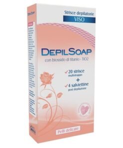 DepilSoap depiliacinės vaško juostelės veidui jautriai odai, 20 vnt.