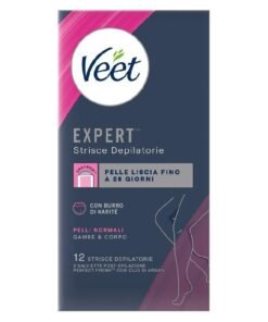 Veet Expert depiliacinės vaško juostelės kūnui, 12 vnt.