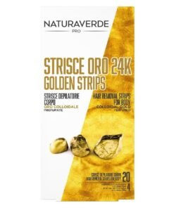 Naturaverde Pro 24K Gold depiliacinės juostelės kūnui, 20 vnt.