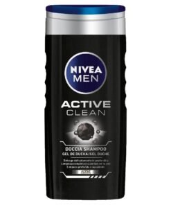 Nivea Men Active Clean dušo želė ir šampūnas vyrams, 250 ml