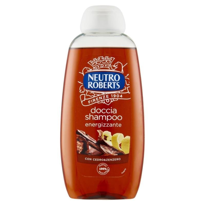 Neutro Roberts Energizing dušo želė ir šampūnas su kedru ir imbieru, 250 ml
