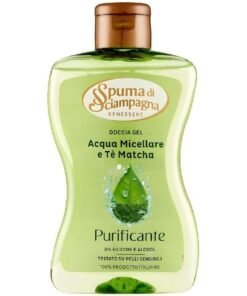 Spuma di Sciampagna Purificante dušo želė su miceliniu vandeniu ir matcha arbata, 300 ml
