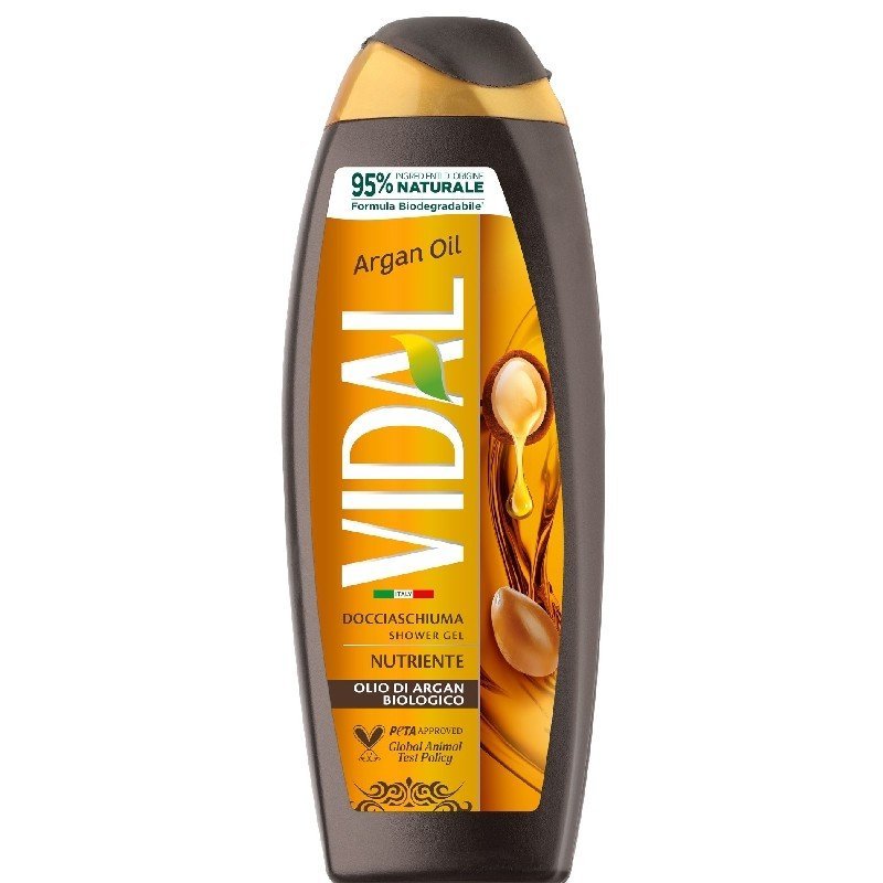 Vidal Argan Oil maitinamoji dušo želė su ekologišku arganų aliejumi, 250 ml
