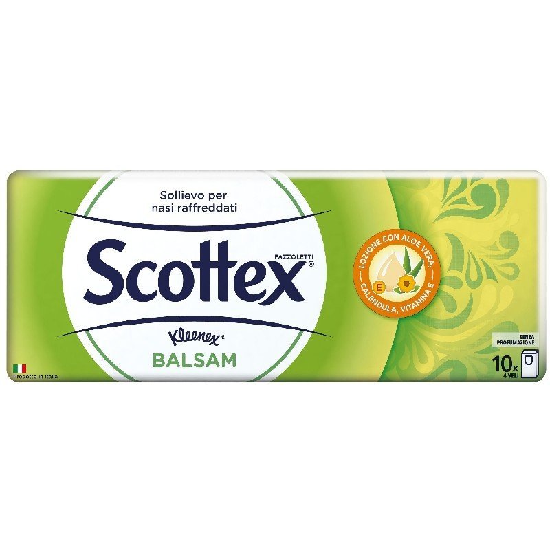 Scottex Balsam popierinės nosinaitės, 10 vnt.