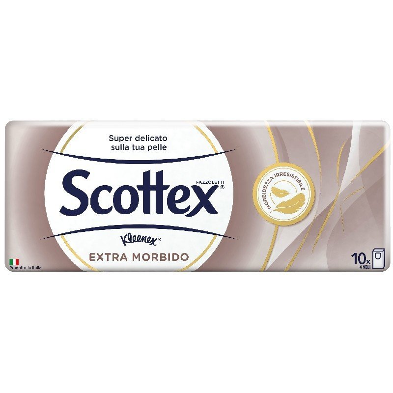 Scottex Extra Soft popierinės nosinaitės, 10 vnt.