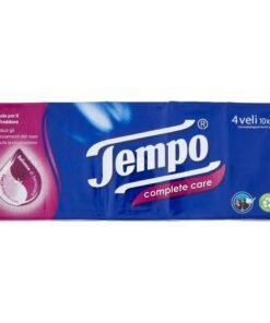 Tempo Complete Care popierinės nosinaitės, 10 vnt.