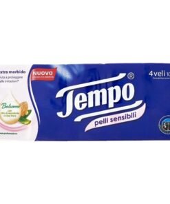 Tempo Sensitive Skin popierinės nosinaitės, 10 vnt.