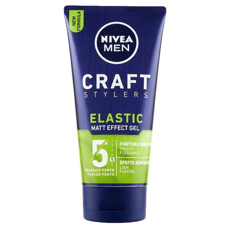 NIVEA MEN Craft Stylers Elastic Matt Effect Gel plaukų želė, 150 ml