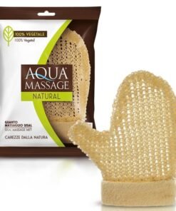 Aqua Massage Natural sizalio masažinė prausimosi pirštinė, 1 vnt.