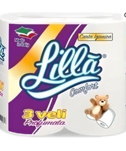Lillà Comfort parfumuotas tualetinis popierius, 3 sluoksnių, 4 rulonai