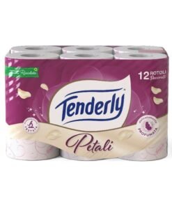 Tenderly Petali tualetinis popierius, 12 rulonų, 2 sluoksnių
