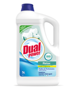 Dual Power skalbimo gelis „Relax Fresh Fragrance“, 5 l