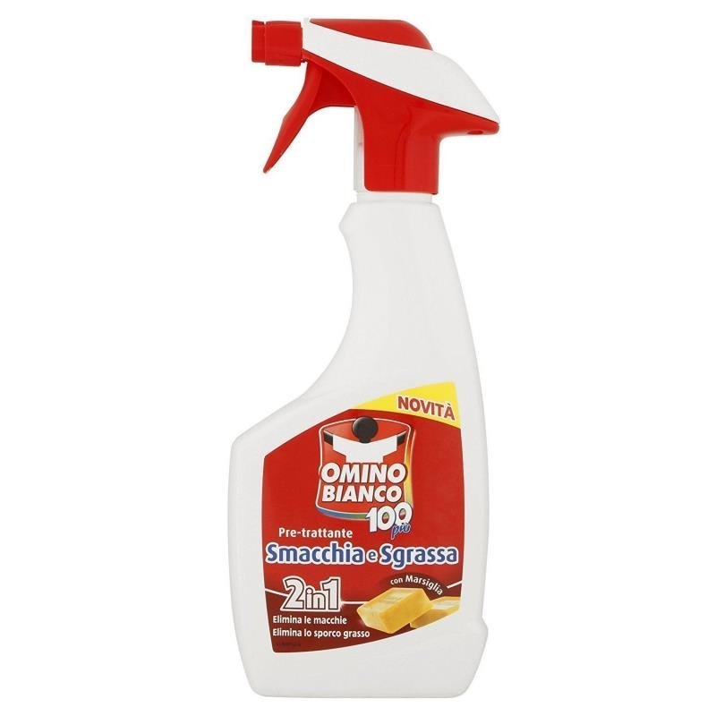 Dėmių valiklis Omino Bianco „2in1 Smacchia e Sgrassa“ su Marselio muilu, 500 ml