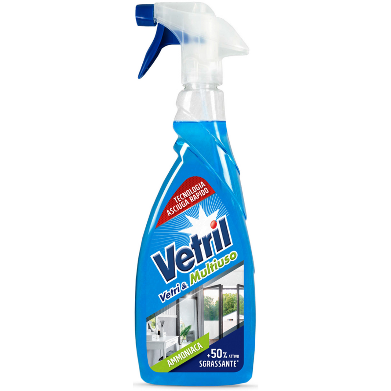 Vetril Vetri & Multiuso stiklo ir paviršių valiklis su amoniaku, 650 ml