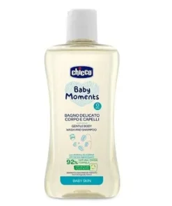 Chicco Baby Moments švelnus kūno ir plaukų prausiklis, 200 ml