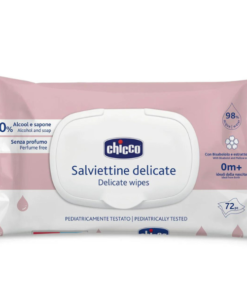 Chicco bekvapės drėgnos servetėlės kūdikiams, 72 vnt.