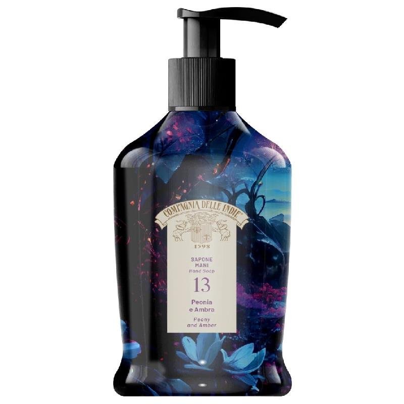 Compagnia delle Indie 13 rankų muilas Peonia e Ambra, 300 ml