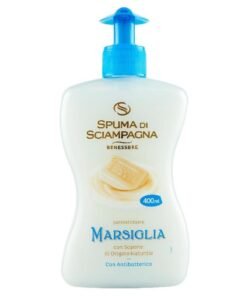 Skystas muilas Spuma di Sciampagna „Marsiglia“ su antibakteriniu poveikiu, 400 ml