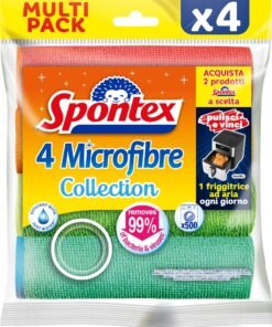 Spontex 4 Microfibre Collection mikropluošto šluosčių rinkinys 4 vnt.