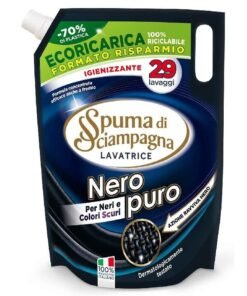 Spuma di Sciampagna Nero Puro – skalbimo gelis tamsiems audiniams