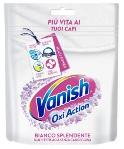 Vanish Oxi Action Bianco Splendente baltumą išlaikantis skalbimo priedas