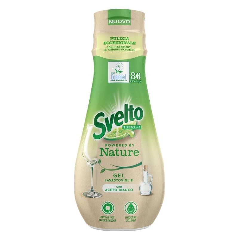 Svelto Powered by Nature indaplovių gelis su baltuoju actu, 640 ml