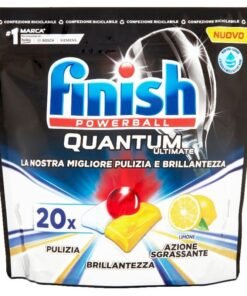 Finish Powerball Quantum Ultimate indaplovių kapsulės Lemon, 20 vnt.