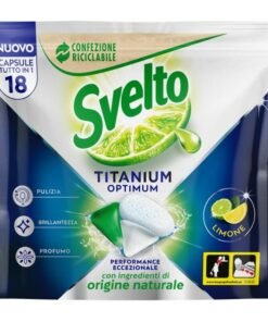 Svelto indaplovių kapsulės Titanium Optimum Lemon, 18 vnt.