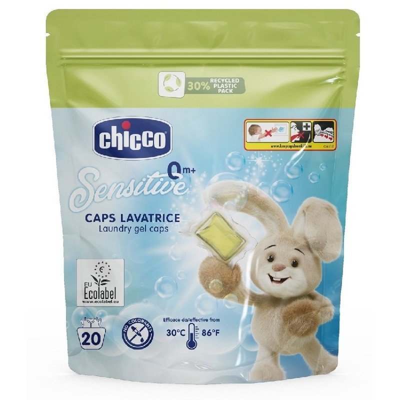 Chicco Sensitive kapsulės skalbimui, 20 vnt.