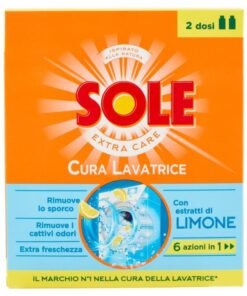Sole Cura Lavatrice skalbimo mašinos valiklis su citrina, 2 dozės