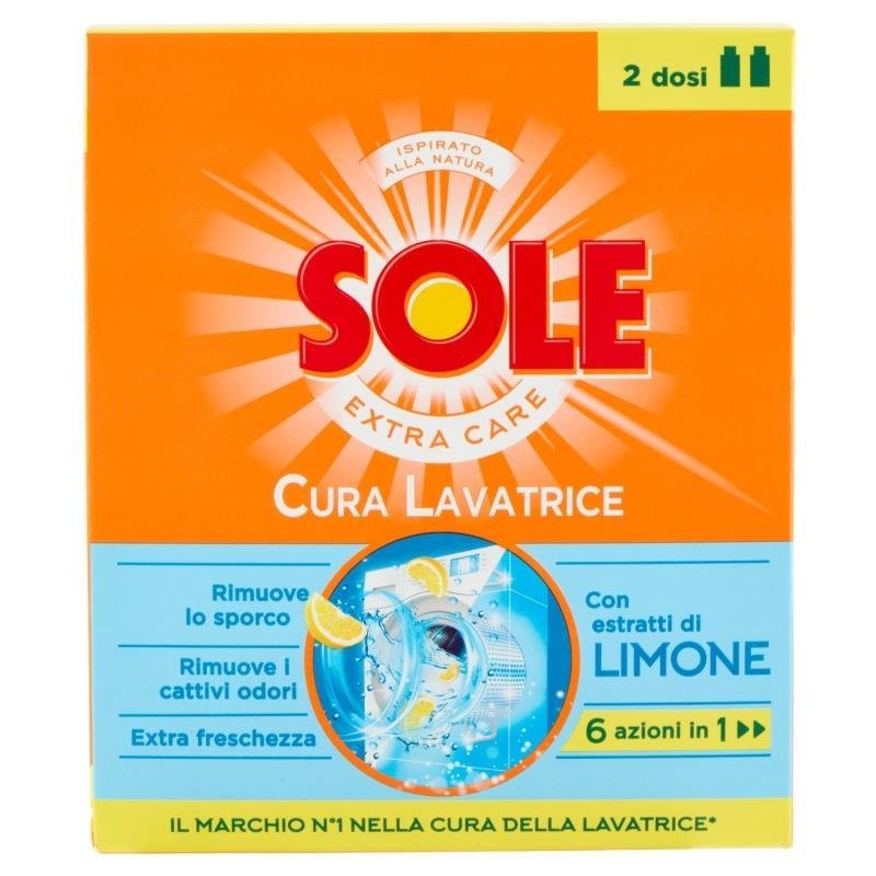 Sole Cura Lavatrice skalbimo mašinos valiklis su citrina, 2 dozės
