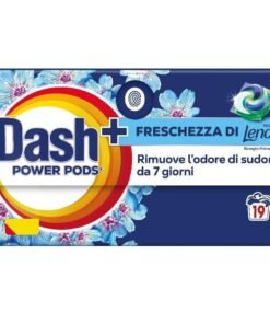 Dash Power Pods skalbimo kapsulės su Lenor Risveglio aromatu, 19 vnt.