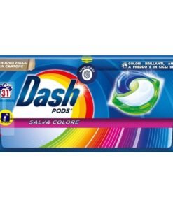 Skalbimo kapsulės Dash Ecodosi Color, 31 vnt.