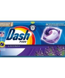 Skalbimo kapsulės Dash Ecodosi Lavender, 31 vnt.