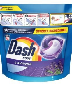 Skalbimo kapsulės Dash Ecodosi Lavender, 44 vnt.