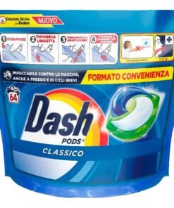 Skalbimo kapsulės Dash Classic Ecodosi, 64 vnt.