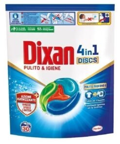 Dixan 4in1 Discs Pulito & Igiene kapsulės skalbimui, 30 vnt.