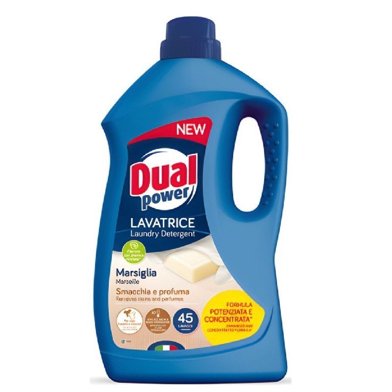 Dual Power Marsiglia skystas skalbiklis, 1800 ml, 45 skalbimai