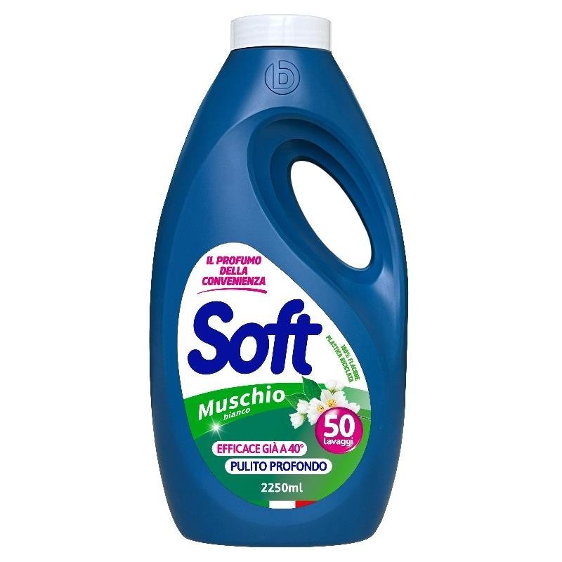 Soft skalbimo skystis Muschio Bianco, 2250 ml, 50 skalbimų