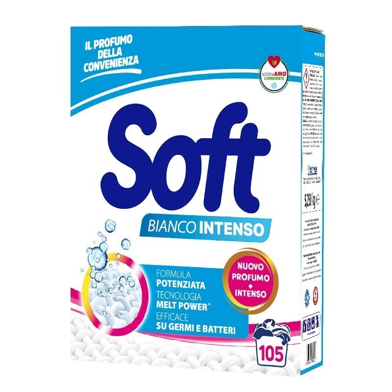 Soft skalbimo milteliai Bianco Intenso, 105 skalbimai