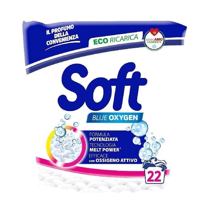 Soft skalbimo milteliai Blue Oxygen, 22 skalbimai