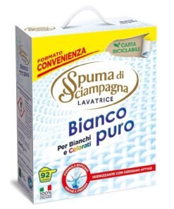 Spuma di Sciampagna skalbimo milteliai baltiems audiniams Bianco Puro, 92 skalbimai
