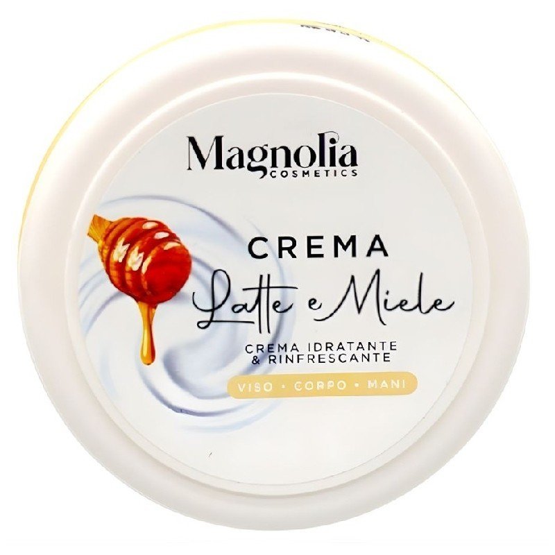 Magnolia Latte e Miele universalus drėkinamasis kremas su pienu ir medumi, 150 ml